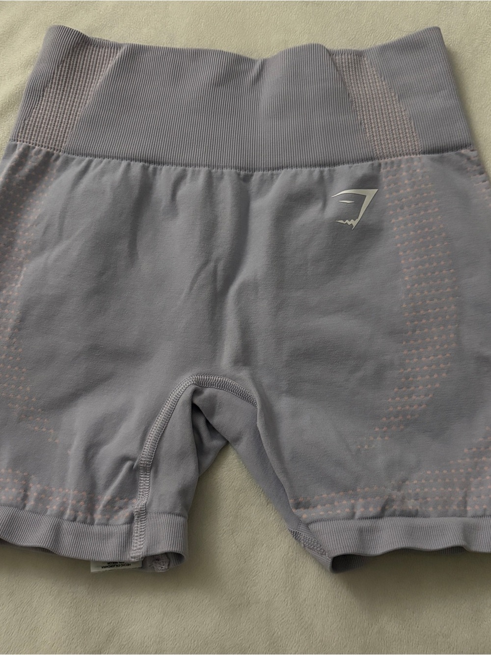 Gymshark Seamless Lavender Gray High-Waist Bike Shorts
